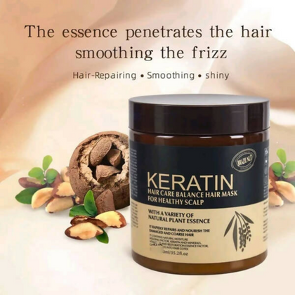 Keratin Hair Mask, Strength, Shine & Softness, for Beautiful Hair