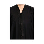 Abaya, Black Lace & Mokesh Embellished 1-Piece Modest Elegance, for Women