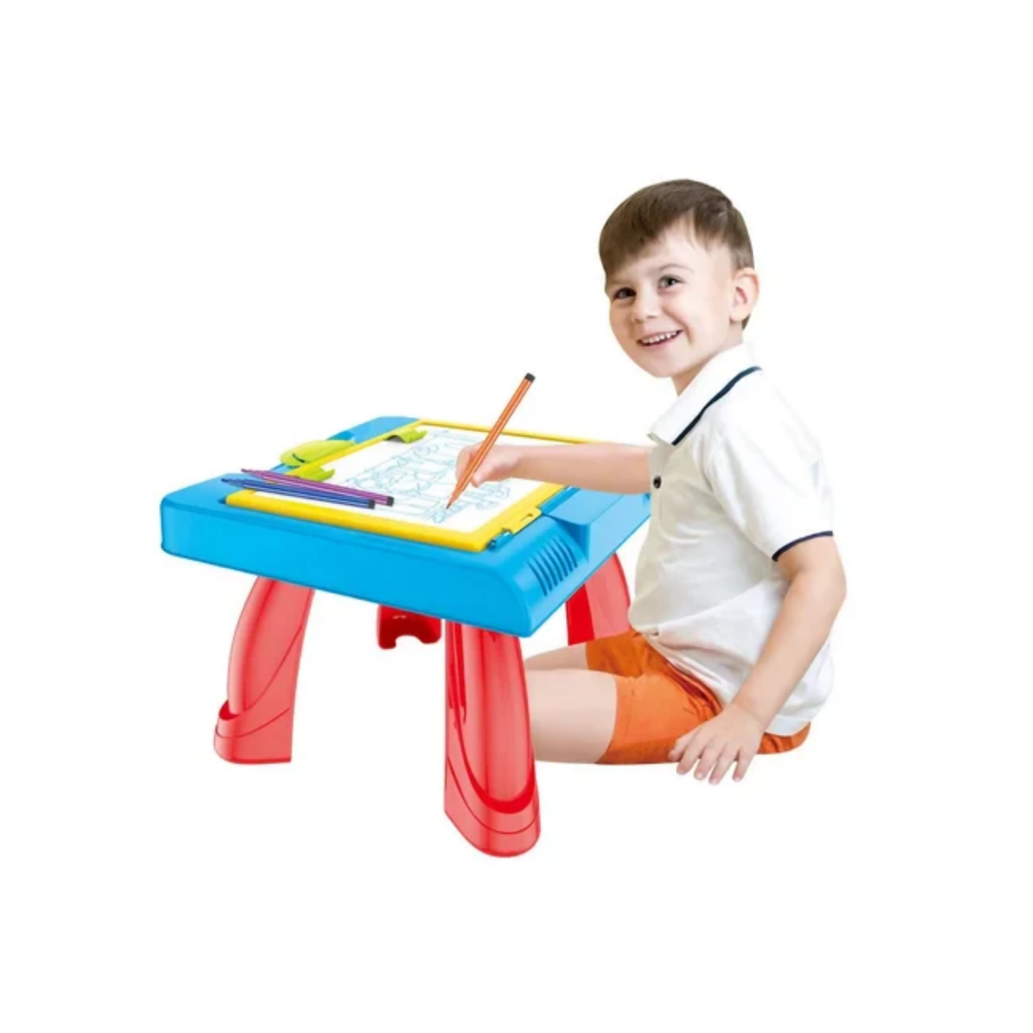 Learning Desk, Chalkboard, Projection Painting, Whiteboard, for Kids'