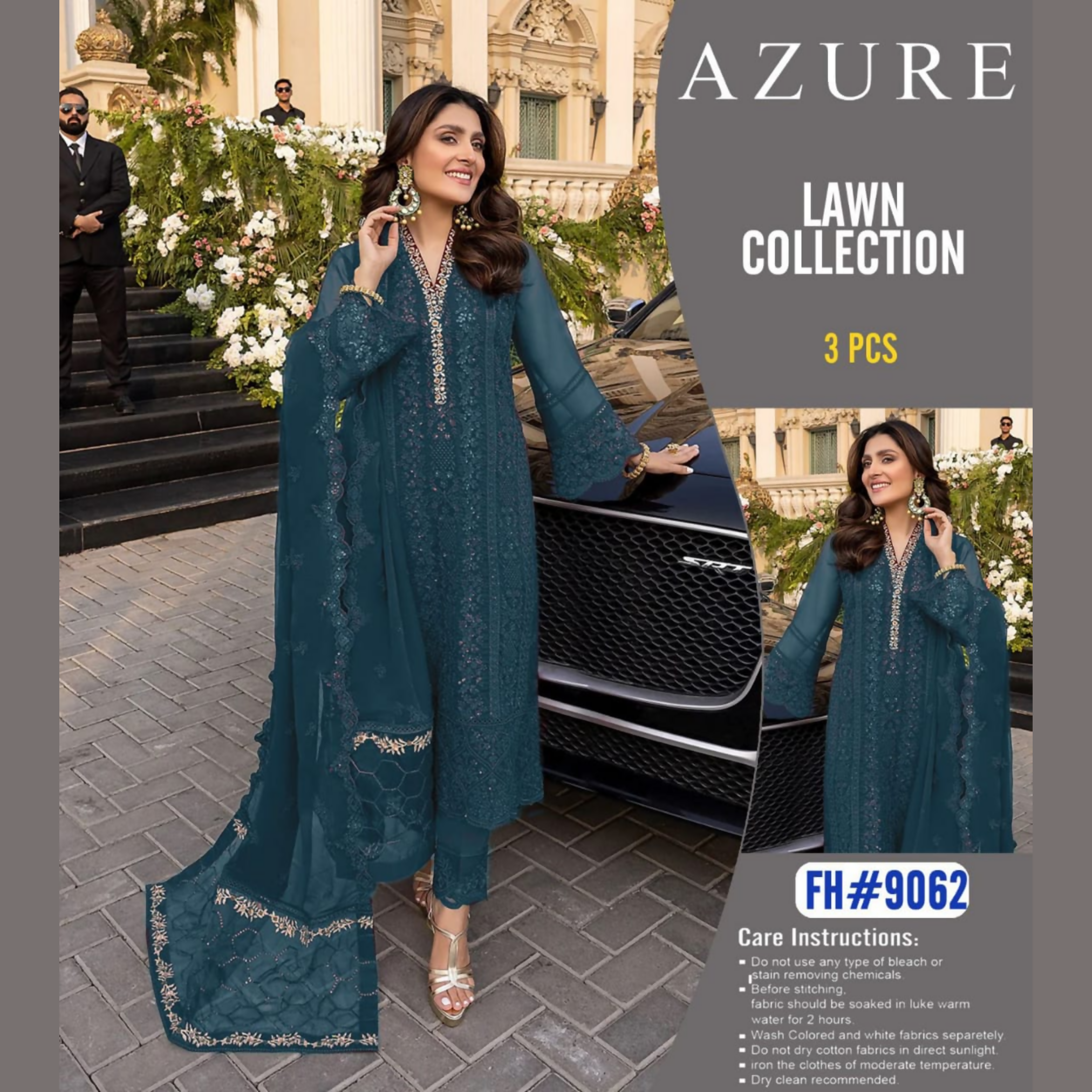 Unstitched Suit, Front Showcases Full Heavy Embroidery Work, for Women