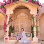 Semi-Stitched Crinkle Chiffon Ensemble