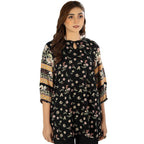 Shirt, Captivating Floral Print & Elegant Lace Details - 1 Piece, for Women