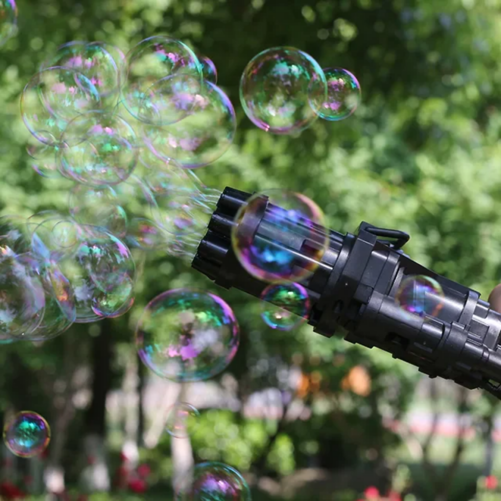 Bubble Machine, Battery-Operated Bubble Machine with Fan Mode, for Kids'