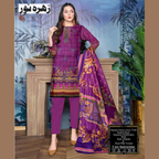 Unstitched Suit, Elegant Digital Lawn Set, Sequin Embellishments, for Women