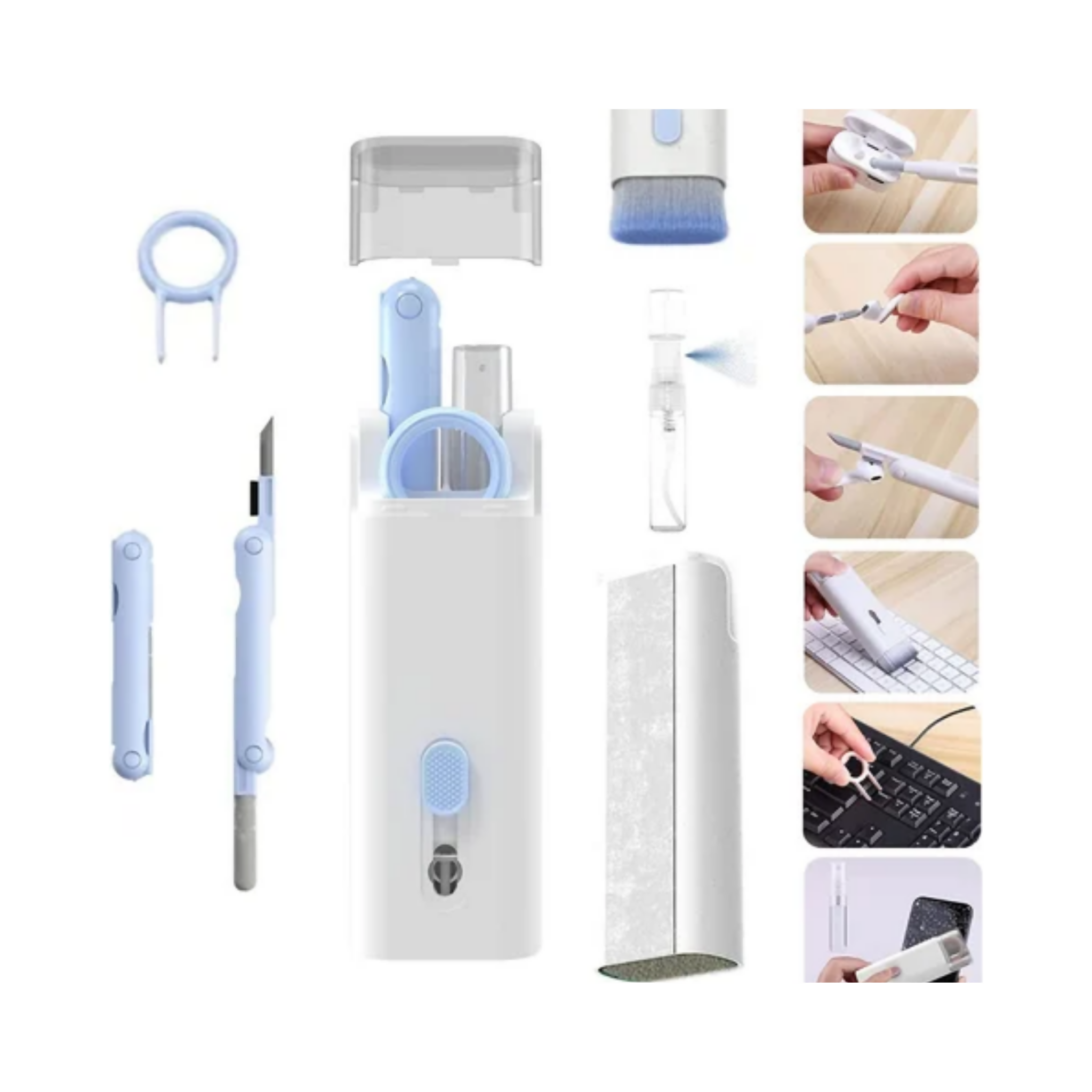 Headset 7 In 1 Kit, Multifunctional Cleaning Kit, for Digital Devices