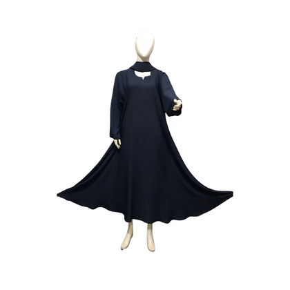 Abaya, Sophisticated Georget Long Dress with Free Dupatta, for Women