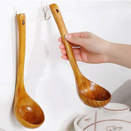 Soup Spoon, Long Handle Big Durable, Stylish & Eco-Friendly Utensil, for Kitchen & Dining
