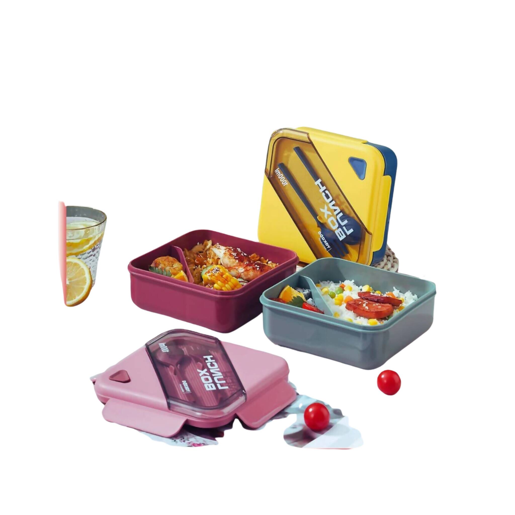 Lunch Box, Meal Mate 1000ml Your Go-To Portable Lunch Solution!