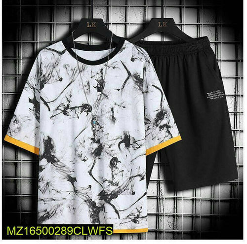 Printed Short and Shirt