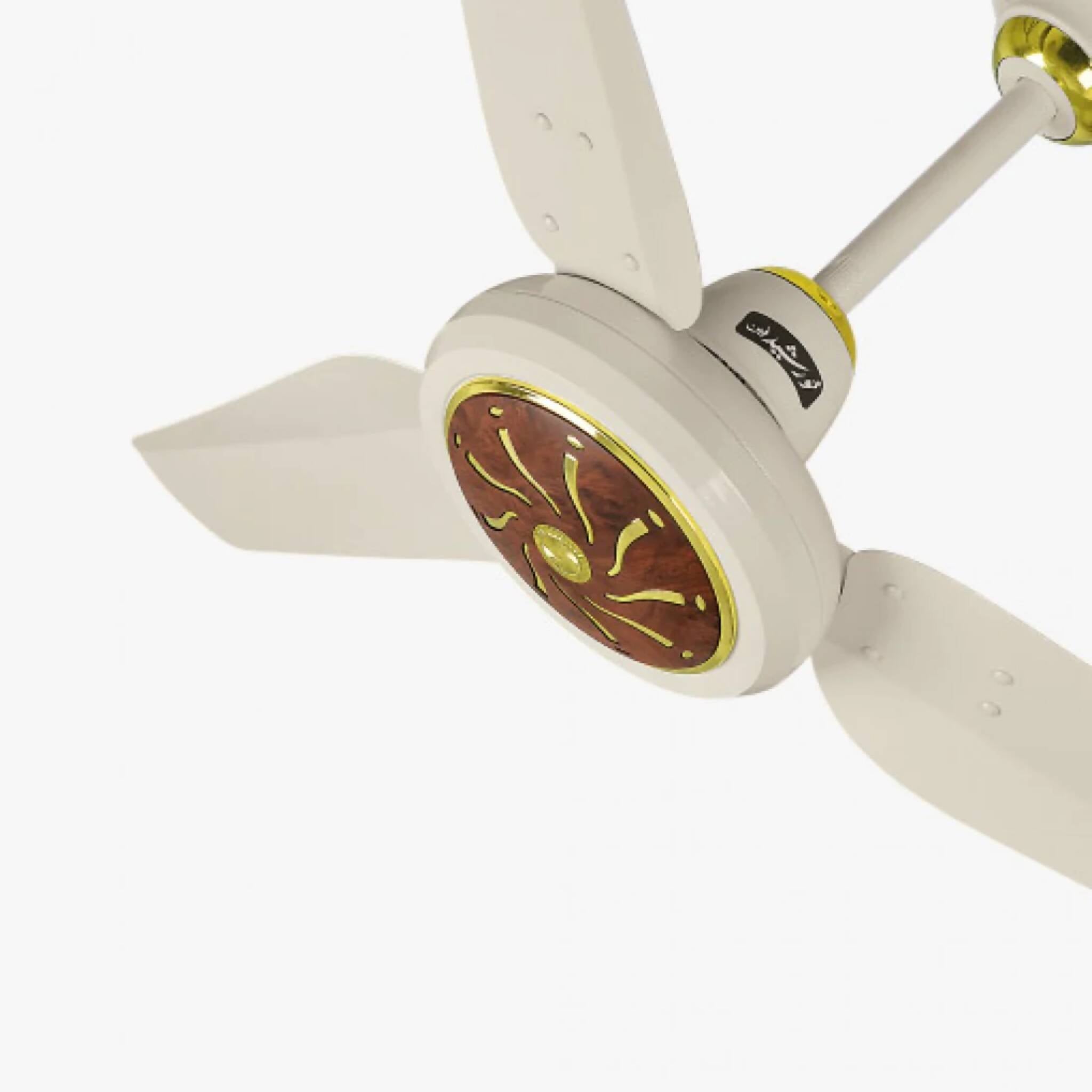 Khurshid AC/DC Hybrid Fan, Icon Wood 2023 AC/DC, Real Noiseless & Energy Efficient
