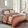 Quilt Cover, Vibrant & Comfort, Orange Print