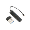 Adapter, High-Speed USB3.0 Hub, Plug and Play, Current Protection