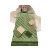 Unstitched Suit, Net Shirt with Organza Dupatta, Gharara & Malai Trousers, for Kids'