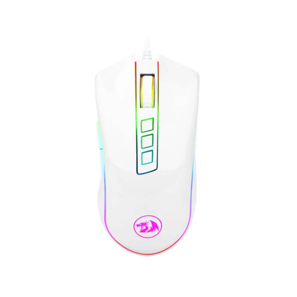 Mouse, Redragon Cobra Chroma White, 16.8M RGB, 10,000 DPI, 7 Buttons, for Gamers