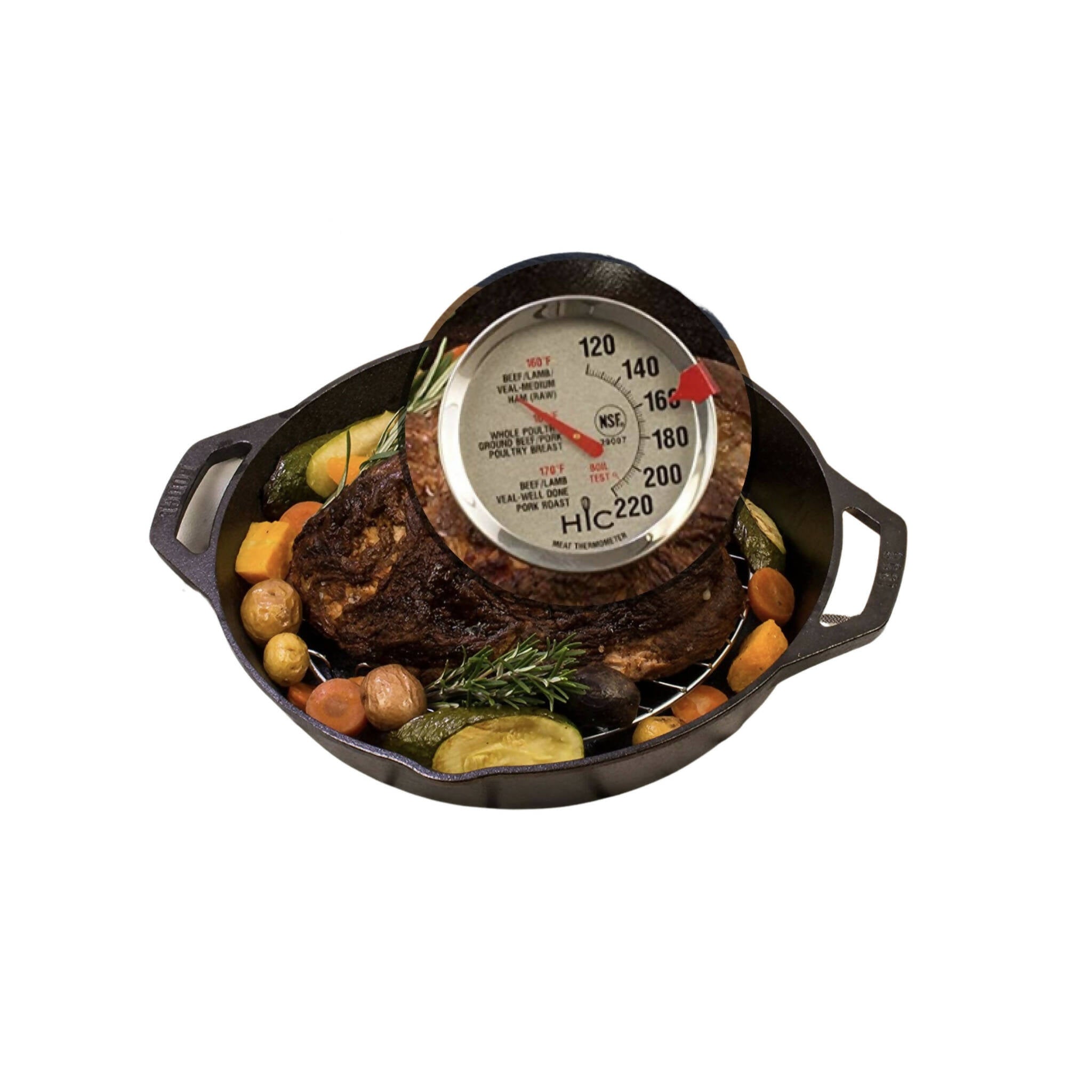 Roasting Thermometer, Large & Easy-Read, for Meat and Poultry