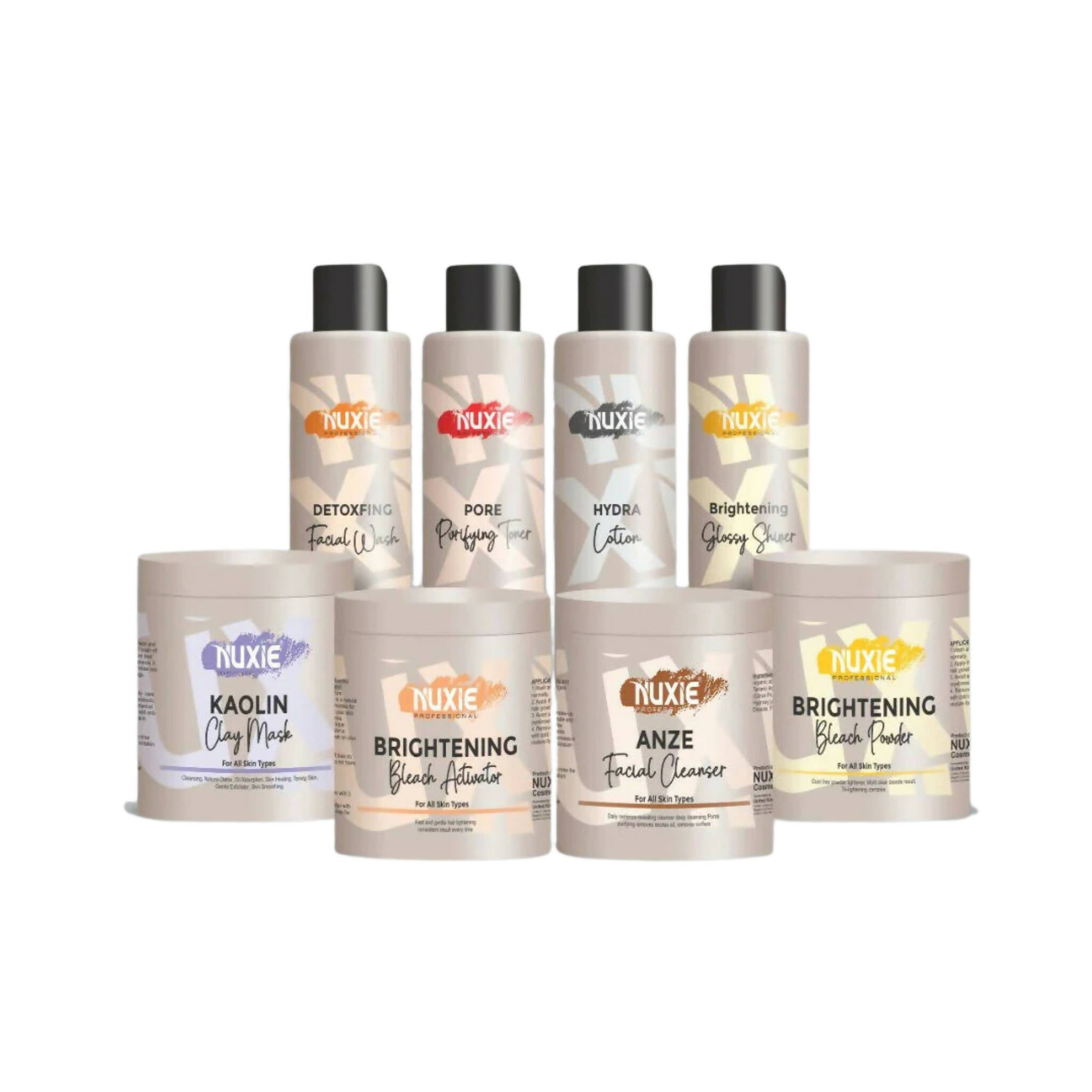 Nuxie Skin Polish Kit Exfoliate and Reveal Smooth, Glowing Skin