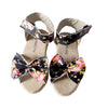 Sandals, Black Flower & Stylish, for Baby Girls'
