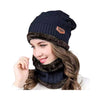 Wool Cap with Neck Warmer, Full Set-2 Pieces Soft & Skin-Friendly, for Unisex