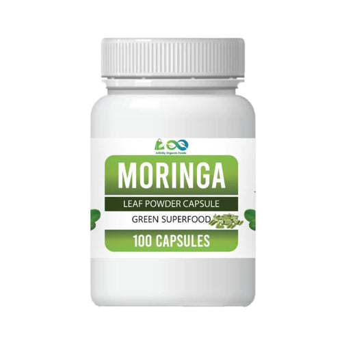 Moringa Powder, 250g & Capsules 100 Pcs, for Weight Loss & Energy Boost