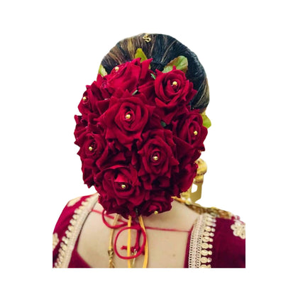 Heavy Bridal Hair Jura Pins, Set of 15 Rose Pins & 8 Golden Pollen Pins, for Women