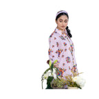 Suit, Timeless Floral Elegance, Chic Two-Piece Viscose Lawn Ensemble