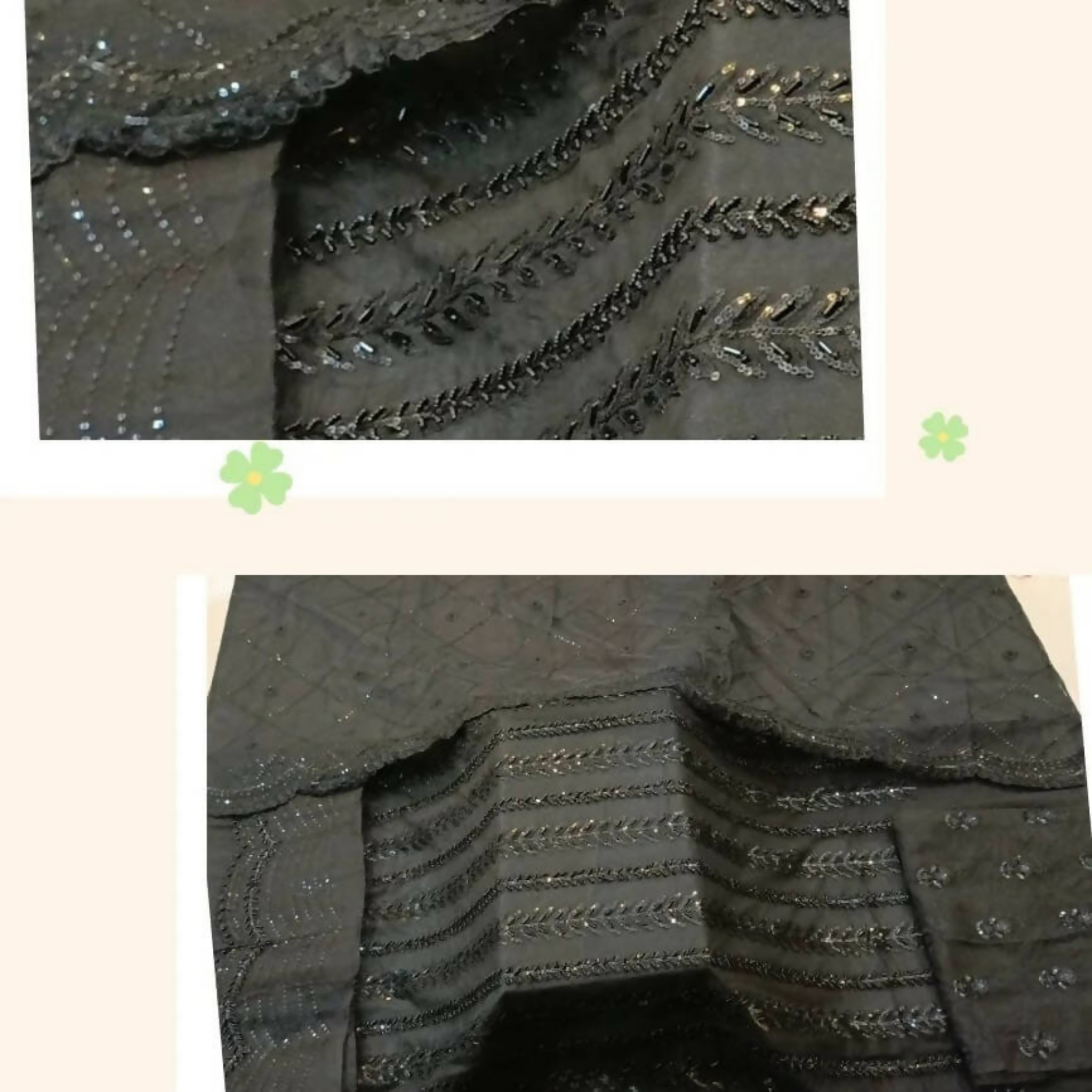 Unstitched Suit, Chutani Set with Moti & Cut Dana Work, for Women