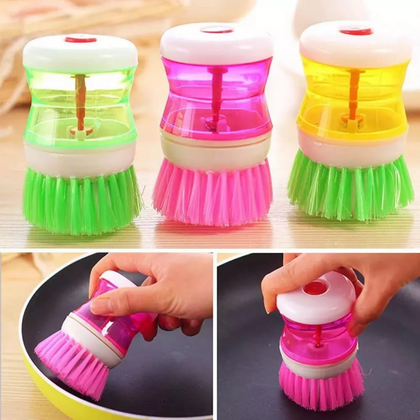 Dispenser Brush, Plastic Tank with Spring Loaded Button