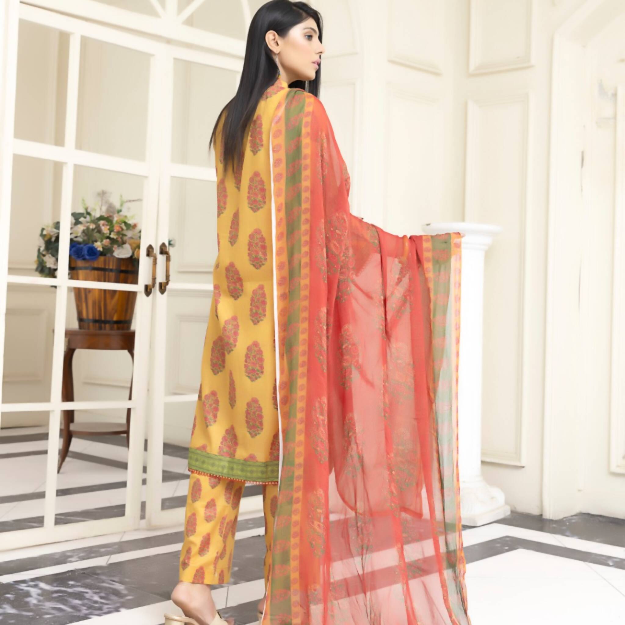 Unstitched Suit, Dandelion 3-Piece Printed Lawn & Vibrant Elegance, for Every Occasion