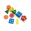 Toy, Colorful Wooden Stacker, Early Learning Shapes and Matching Game, for Kids'