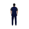 Contrast Medical Scrub Suits, Navy Gray, for Men