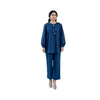 Shirt, Cotton Lawn Two-Piece Blue, Effortless Elegance & Playful Style, for Women