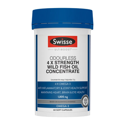 Swisse 4 X Strength Wild Fish Oil Concentrate