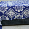 Bed Sheet, Experience Comfort in Ocean Blue: T-200 Cotton