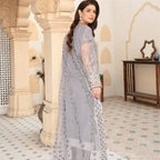 Net Embroidered Ensemble