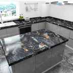 Marable Sticker Sheet, Oil-Proof & Heat-Resistant, for Home Decor