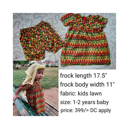 Lawn Dress, Breathable & Soft On The Skin, for Kids'