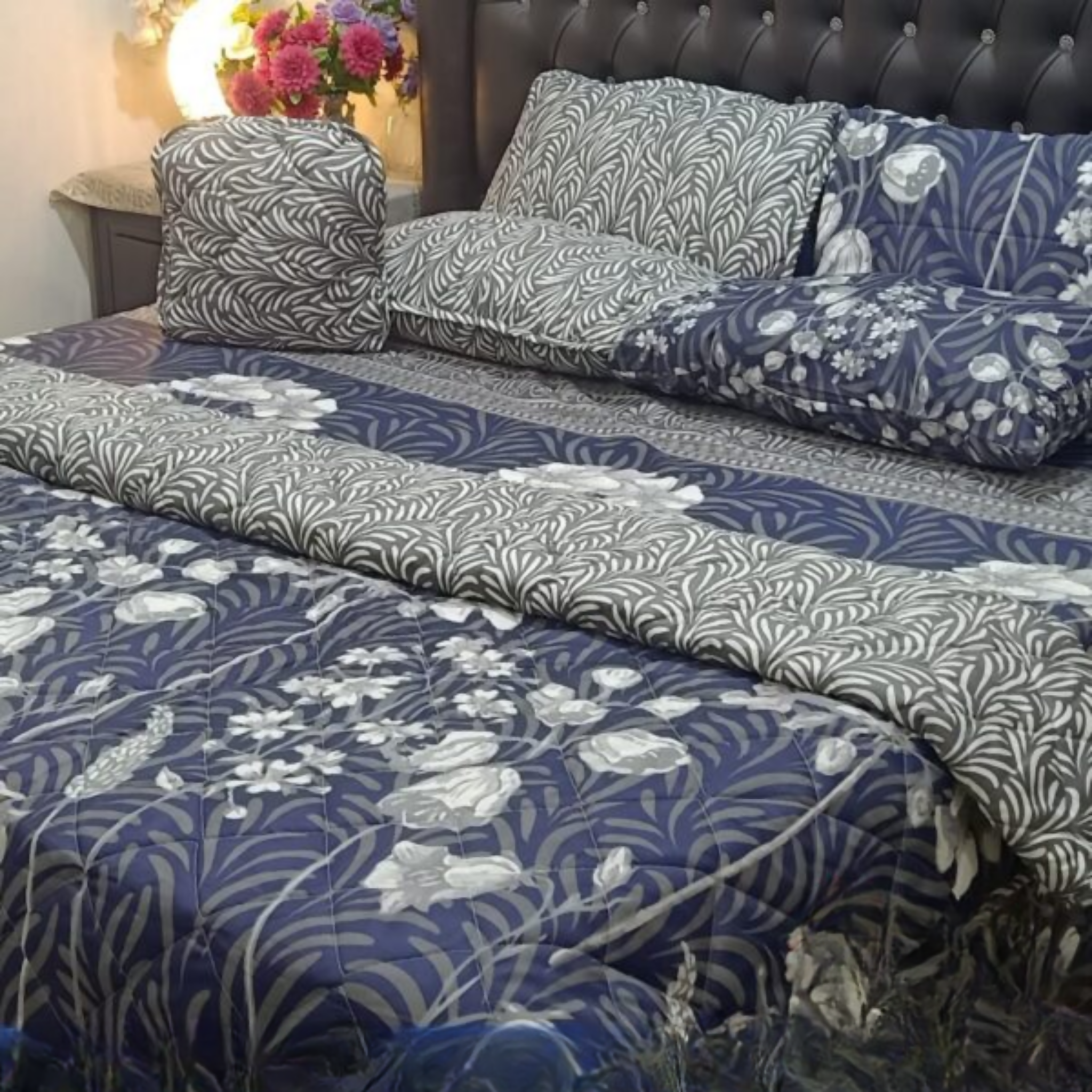 Comforter Set, 7-Piece Printed Cotton, Sleep in Style & Comfort