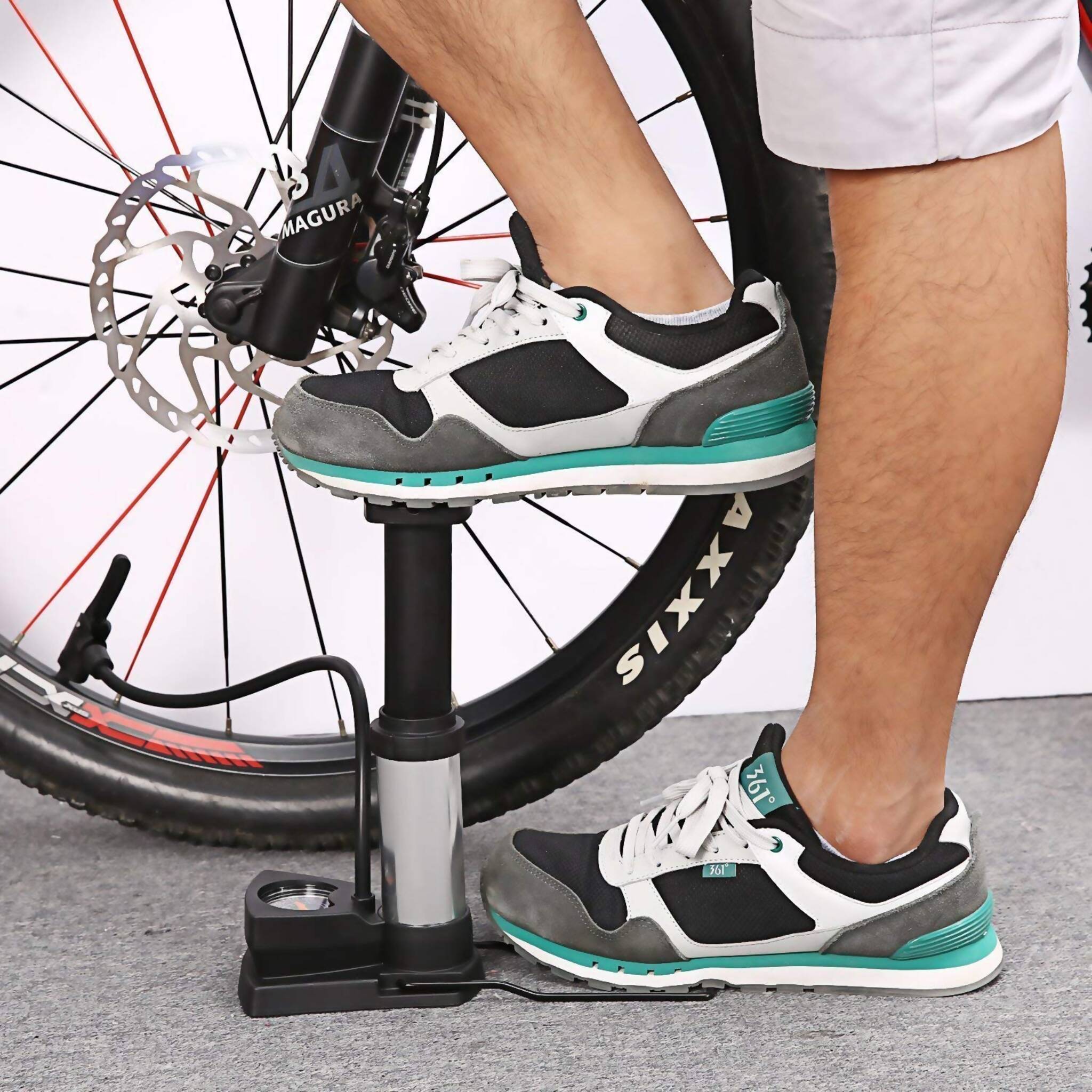 Foot Air Pump, Electric Bicycles Sports Equipment - Effortless & Compact Inflator
