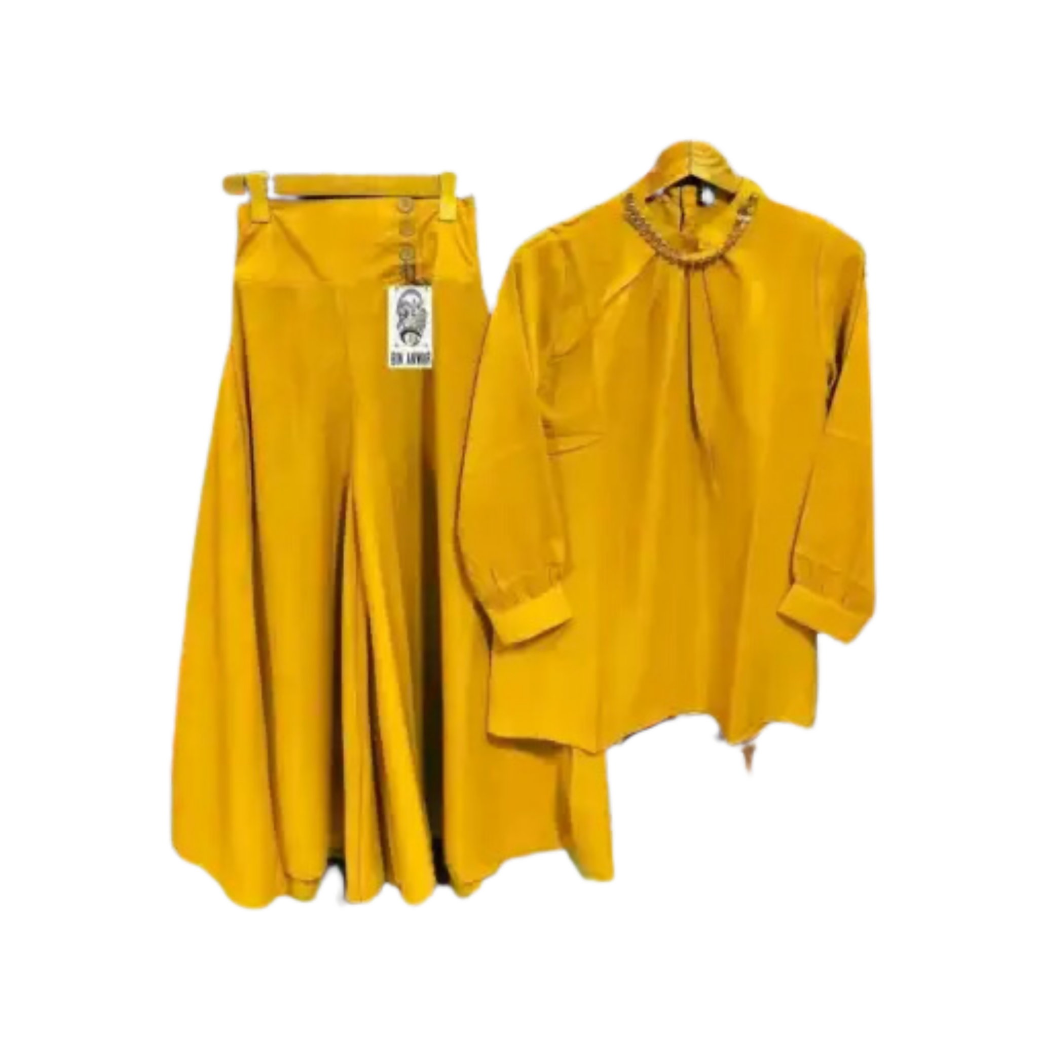 Top & Plazo, Elevate Your Style with Fashionable 2-Piece Outfits, for Girls'