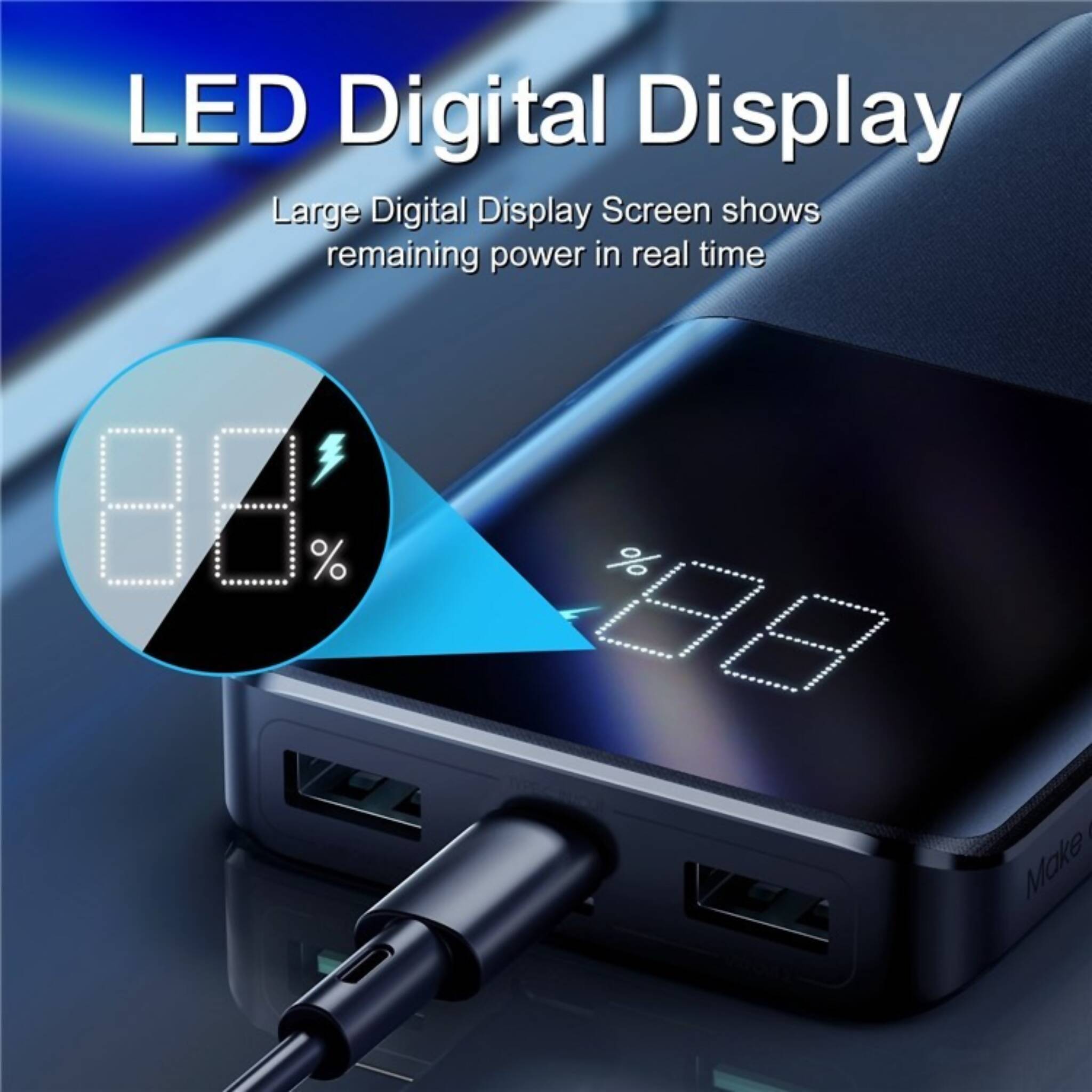 Power Bank, Joyroom Ultra-Fast Charging, Efficient Charging & LED Display