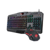 Keyboard & Mouse Set, Backlit Keys, 3200 DPI Mouse & 5 Customizable Buttons