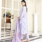 Unstitched Suit, Orchid Bloom 3-Piece Printed Lawn & Enchanting Elegance, for Every Occasion