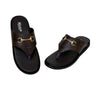 Slippers, Brown Synthetic Leather & Stylish Comfort, for Men