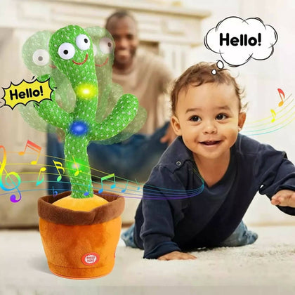 Rechargeable Dancing Cactus Talking Toy, Funny Plush Baby Toy, for Kids'