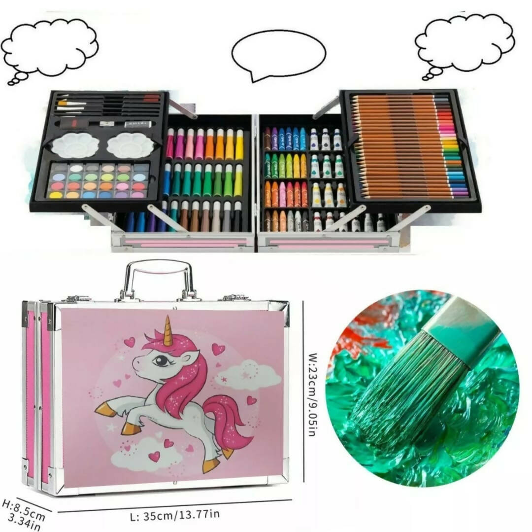 Art Case, Unleash Creativity, 145-Piece Art Set, for Kids & Beginners!