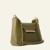 Shoulder Bag , Beige, Versatile Slouchy with Chain Strap, Contemporary Style, for Women