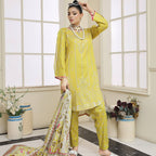 Unstitched Suit, Sulphur Spring 3-Piece Printed Lawn with Elegance in Every Stitch
