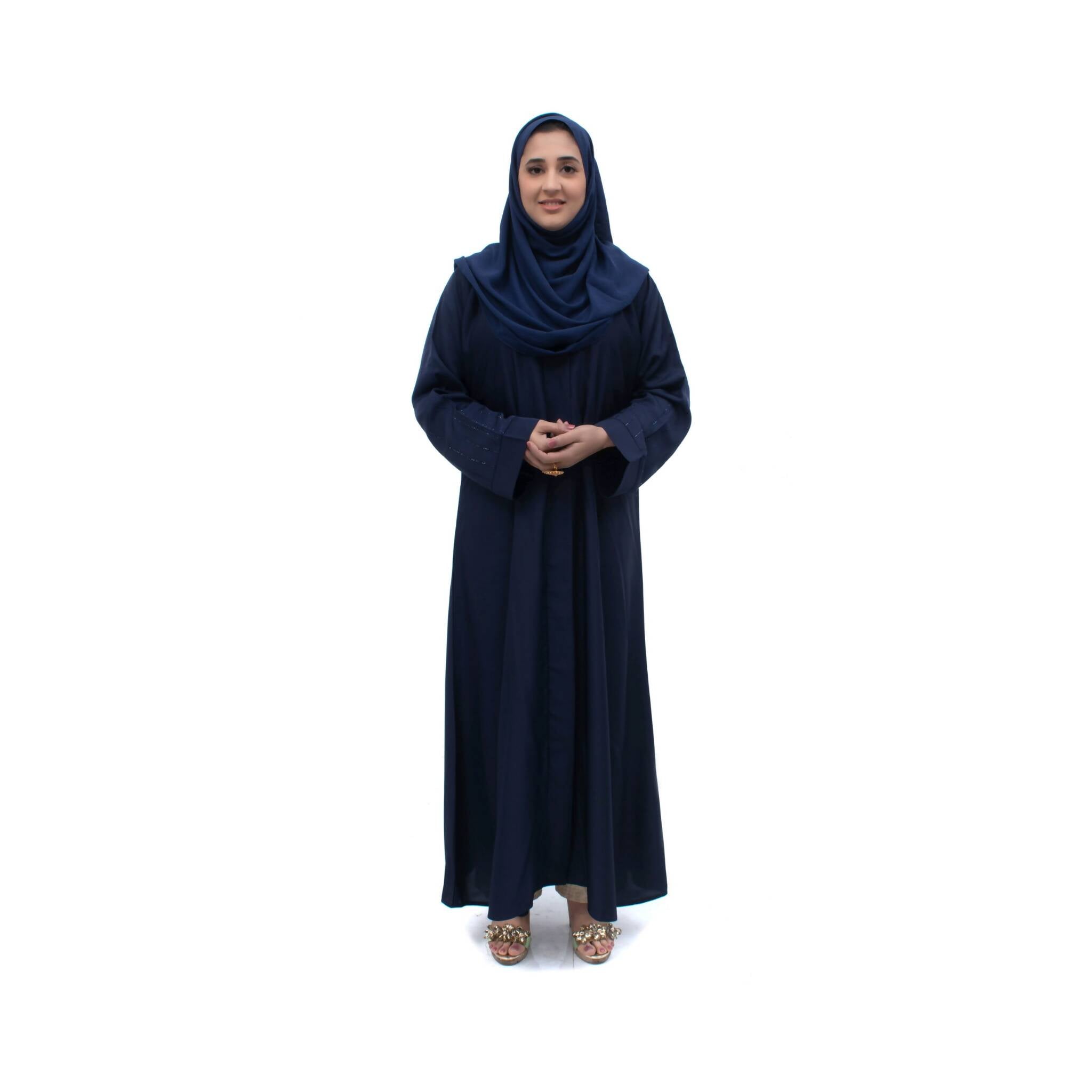 Abaya, Adorned with Diamante Detailing On The Sleeves, for Women