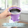 Silicone Cup, Compact and Convenient, for On-the-Go Hydration