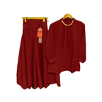 Top & Plazo, Elevate Your Style with Fashionable 2-Piece Outfits, for Girls'